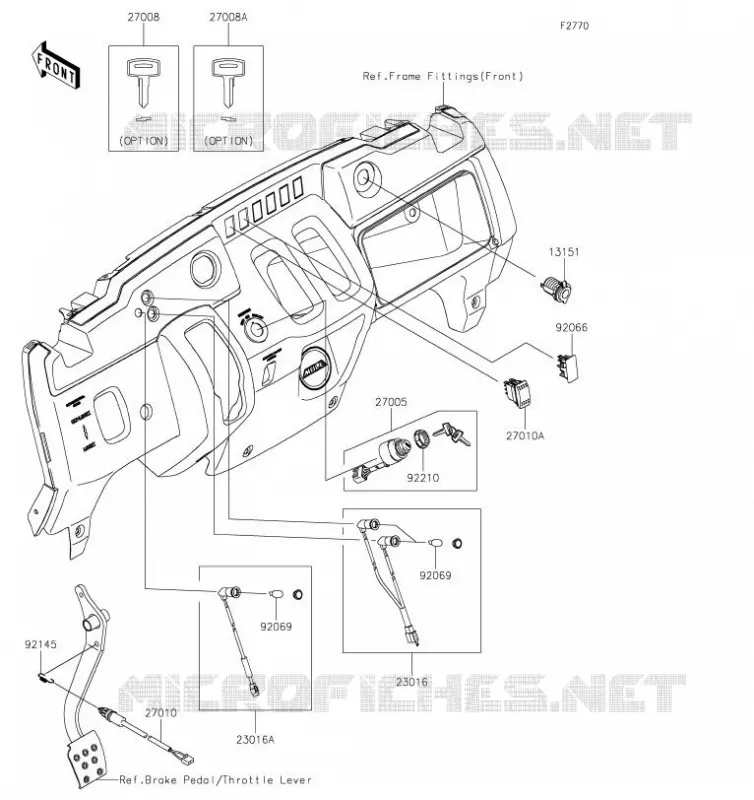CONTACTEUR Kawasaki SSV 400 2019 MULE SX  KAF400RKF