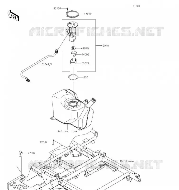 POMPE A ESSENCE Kawasaki SSV 400 2019 MULE SX  KAF400SKS