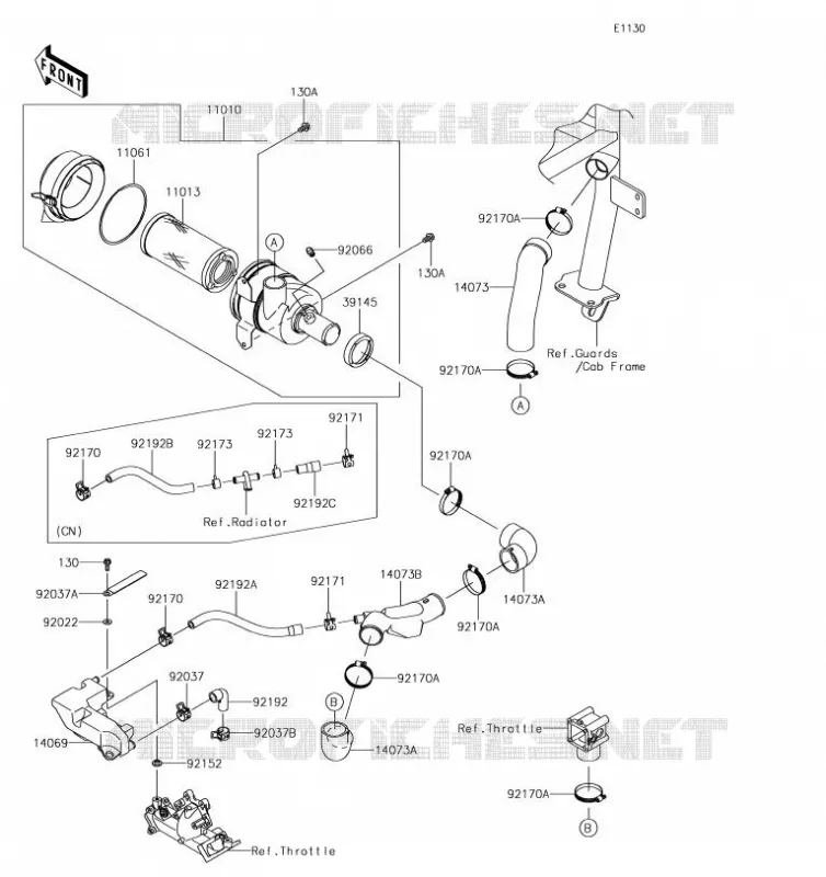 FILTRE A AIR Kawasaki SSV 620 2019 MULE 4010 4X4  KAF620MKF