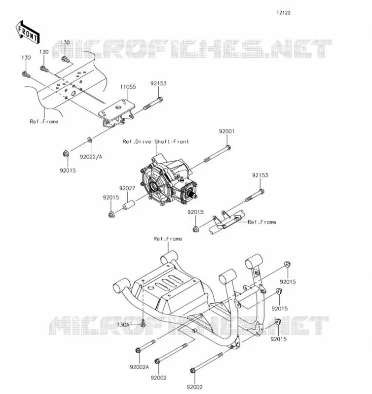 SUPPORT MOTEUR Kawasaki SSV 620 2019 MULE 4010 4X4  KAF620MKF