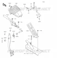 PEDALE DE FREIN/LEVIER ACCELERATEUR pour Kawasaki MULE 4010 4X4 2019