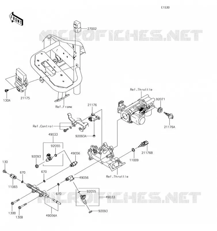 INJECTION CARBURANT Kawasaki SSV 620 2019 MULE 4000  KAF620PKF