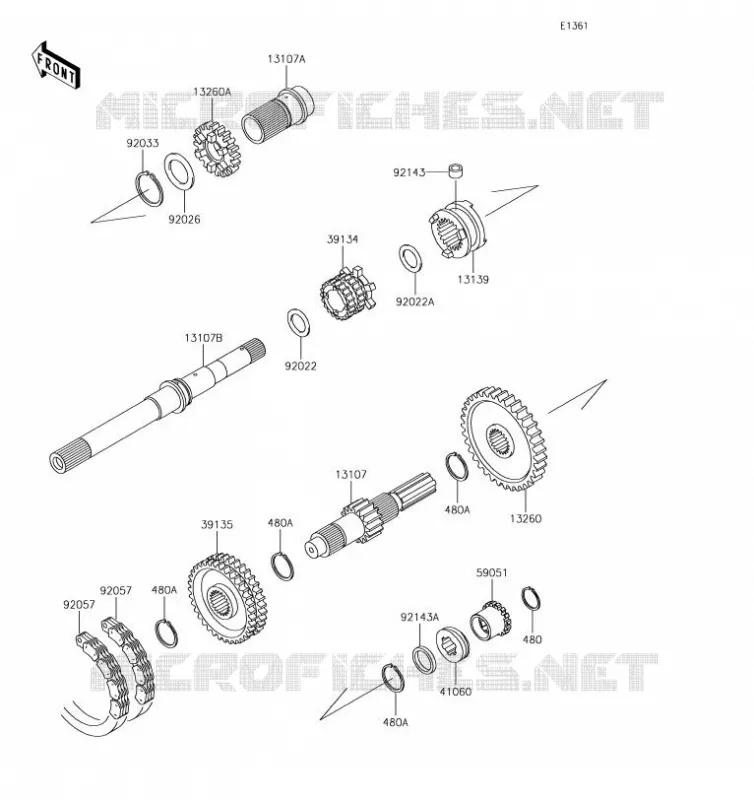 TRANSMISSION Kawasaki SSV 620 2019 MULE 4000 TRANS  KAF620WKF