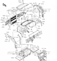 GARDE BOUE AVANT pour Kawasaki MULE PRO-FXT 2019