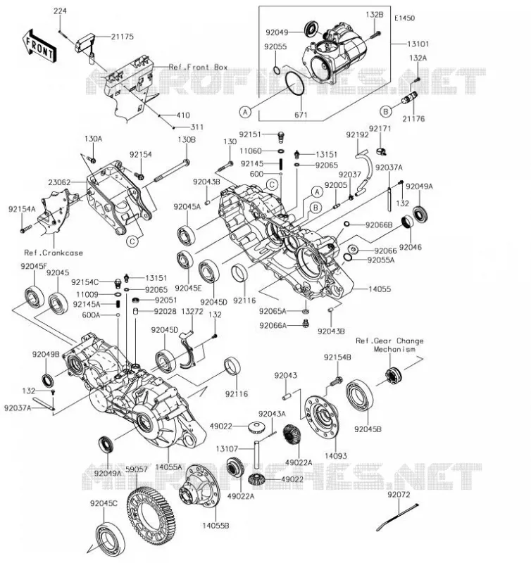 PONT Kawasaki SSV 820 2019 MULE PRO-FXT EPS  KAF820BKF