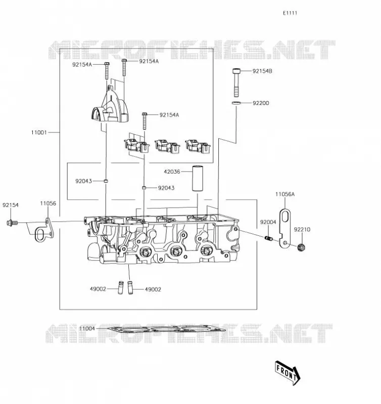 CULASSE Kawasaki SSV 820 2019 MULE PRO-FXR  KAF820KKF