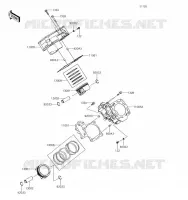 CYLINDRE/PISTON pour Kawasaki TERYX 2019