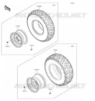 ROUE/PNEUS pour Kawasaki TERYX 2019
