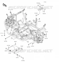 SUPPORT MOTEUR pour Kawasaki TERYX 2019
