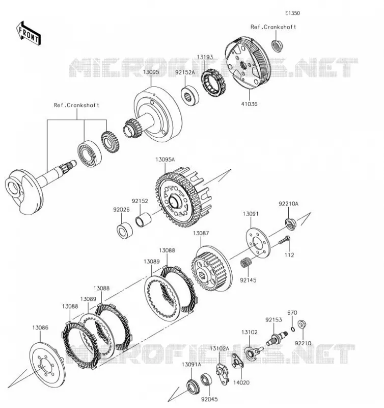 EMBRAYAGE Kawasaki TOUT-TERRAIN 110 2019 KLX110  KLX110CKF