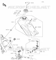 RESERVOIR CARBURANT pour Kawasaki KLX140G 2019