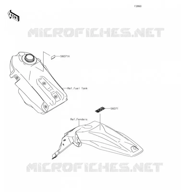 LABEL Kawasaki TOUT-TERRAIN 450 2019 KLX450R  KLX450AKF