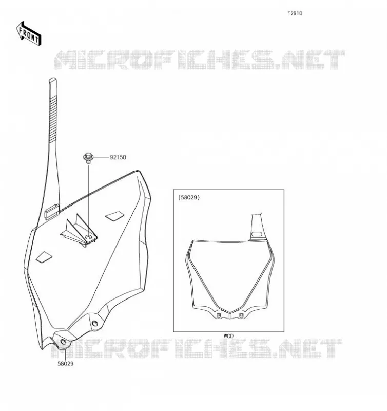 ACCESSOIRE Kawasaki TOUT-TERRAIN 100 2019 KX100  KX100FKF