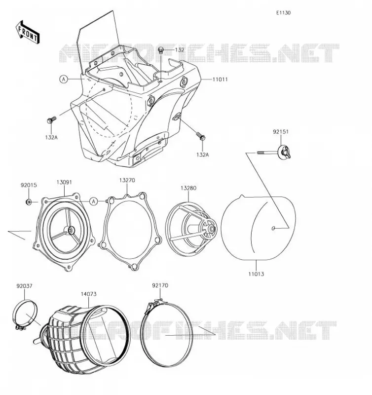 FILTRE A AIR Kawasaki TOUT-TERRAIN 85 2019 KX85  KX85CKF
