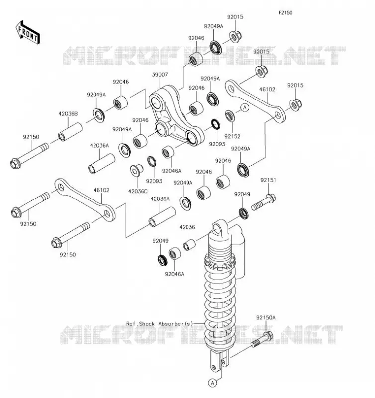 SUSPENSION Kawasaki TOUT-TERRAIN 85 2019 KX85-II  KX85DKF