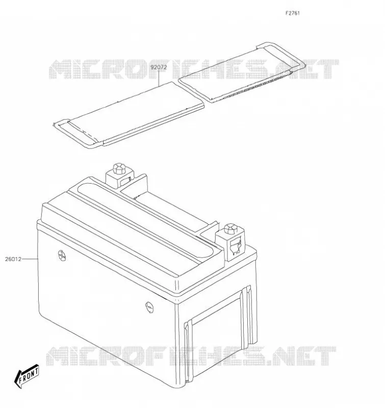 BATTERIE Kawasaki QUAD 90 2020 KFX90  KSF90ALF