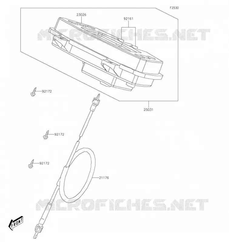 COMPTEURS Kawasaki QUAD 300 2020 BRUTE FORCE 300  KVF300CLF