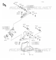 AMORTISSEUR AVANT pour Kawasaki BRUTE FORCE 750 4X4I EPS 2020