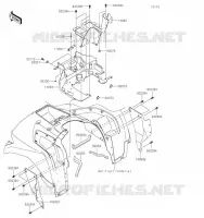 BAVETTE pour Kawasaki BRUTE FORCE 750 4X4I EPS 2020