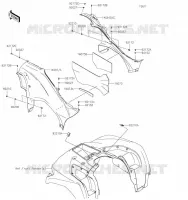 CACHE LAT&Eacute;RAL pour Kawasaki BRUTE FORCE 750 4X4I EPS 2020