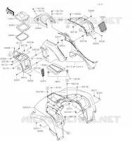 GARDE BOUE AVANT pour Kawasaki BRUTE FORCE 750 4X4I EPS 2020