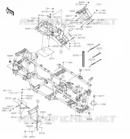 PIECE DE CADRE (COUVERTURE) pour Kawasaki BRUTE FORCE 750 4X4I EPS 2020