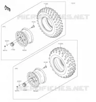 ROUE/PNEUS pour Kawasaki BRUTE FORCE 750 4X4I EPS 2020