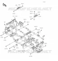 SUPPORT MOTEUR pour Kawasaki BRUTE FORCE 750 4X4I EPS 2020