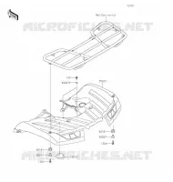 GARDE BOUE ARRI&Egrave;RE pour Kawasaki BRUTE FORCE 750 4X4I EPS 2020