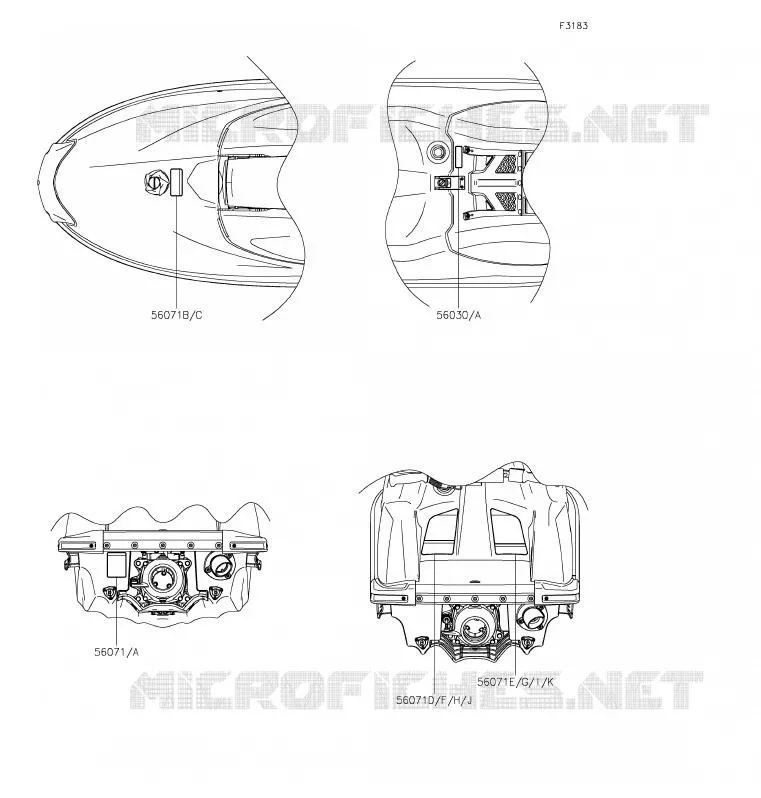 LABEL Kawasaki JET SKI 1500 2020 JET SKI SX-R  JS1500ALF