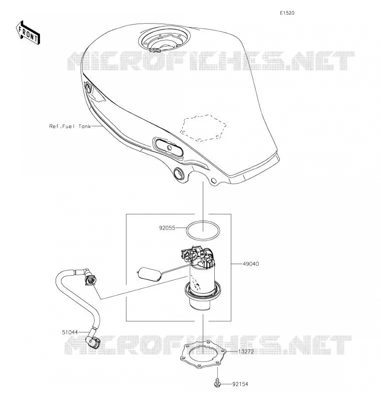 POMPE A ESSENCE Kawasaki MOTOS 125 2020 NINJA 125  BX125ALF