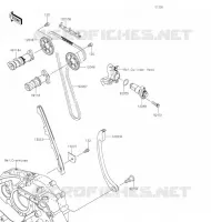 ARBRE A CAME/TENDEUR pour Kawasaki NINJA 125 2020