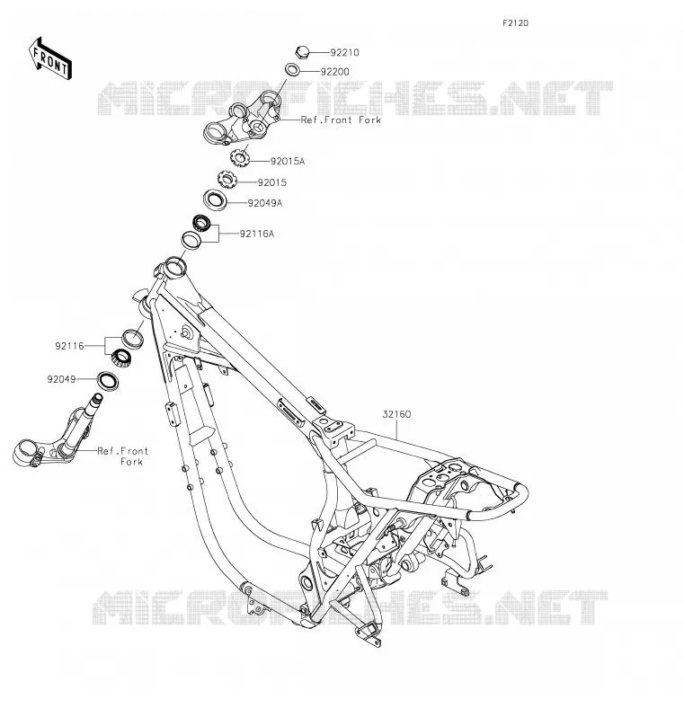CH&Acirc;SSIS Kawasaki MOTOS 800 2020 W800 STREET  EJ800BLF