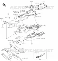 CACHE LAT&Eacute;RAL/GARDE CHAINE pour Kawasaki NINJA 400 2020