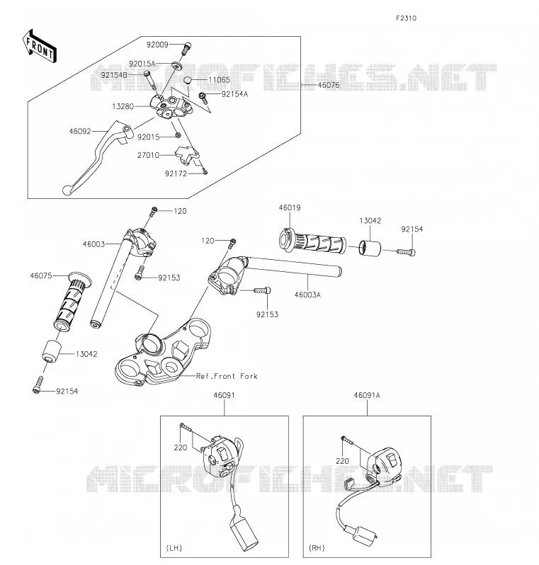 GUIDON Kawasaki MOTOS 400 2020 NINJA 400  EX400GLFA