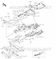 CACHE LAT&Eacute;RAL/GARDE CHAINE pour Kawasaki NINJA 400 2020
