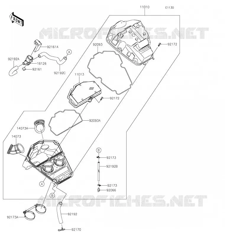 FILTRE A AIR Kawasaki MOTOS 650 2020 VERSYS 650  KLE650FLF
