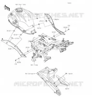 CACHE LAT&Eacute;RAL/GARDE CHAINE pour Kawasaki VERSYS 650 2020