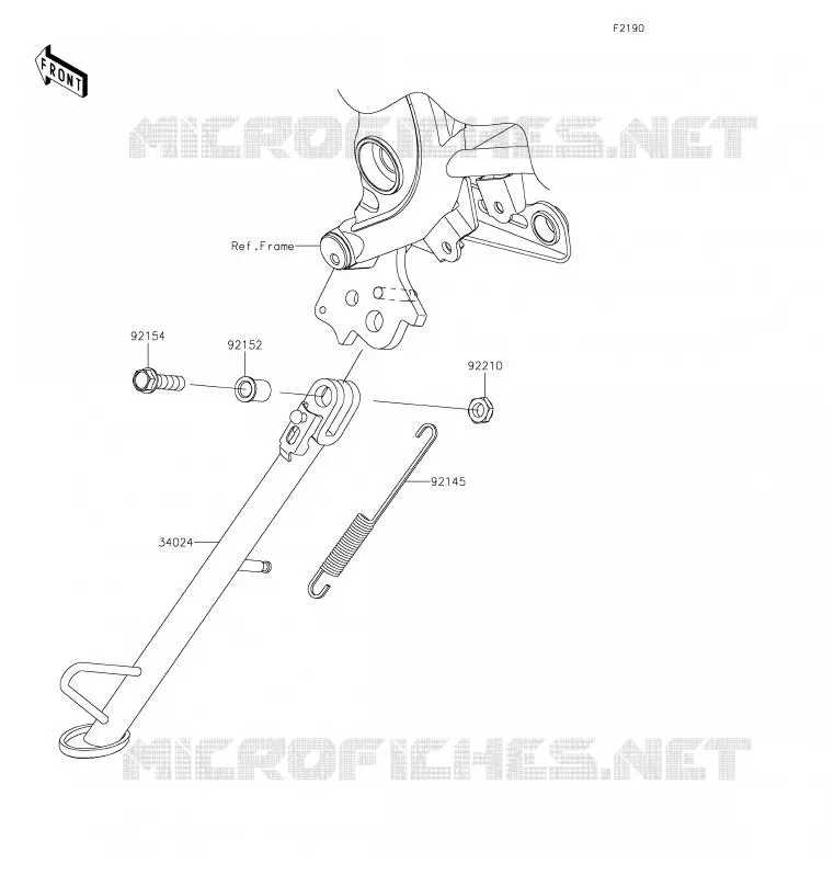 BEQUILLES Kawasaki MOTOS 650 2020 VERSYS 650  KLE650FLF