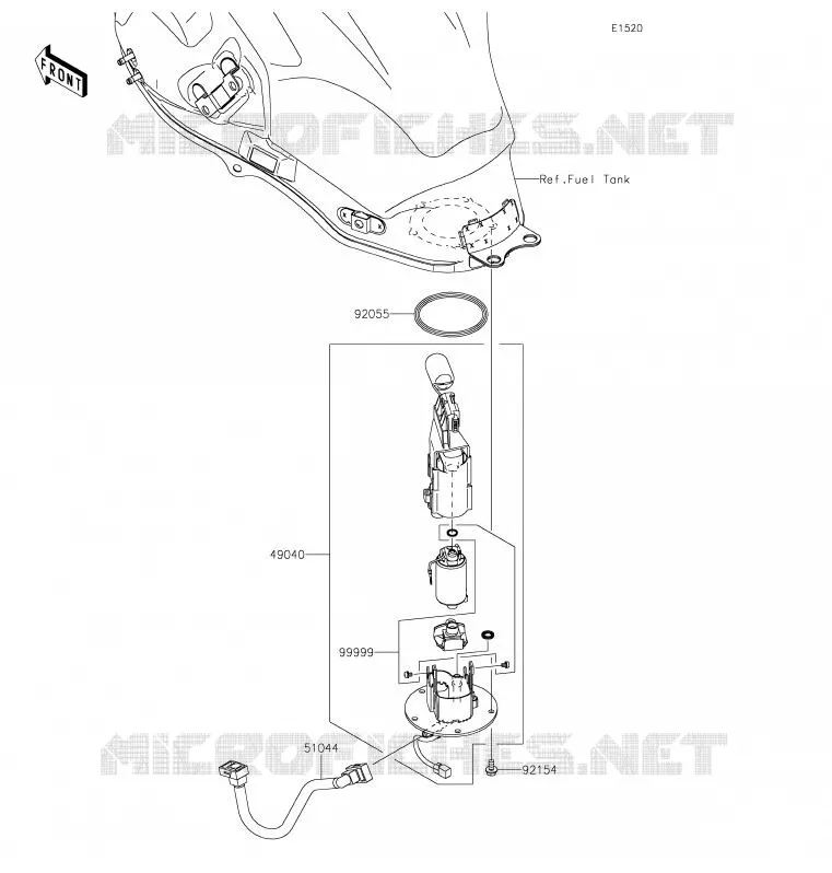 POMPE A ESSENCE Kawasaki MOTOS 650 2020 VERSYS 650  KLE650FLF