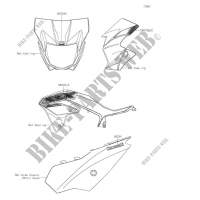 STICKER(EBONY)(CN) pour Kawasaki KLX230 2020