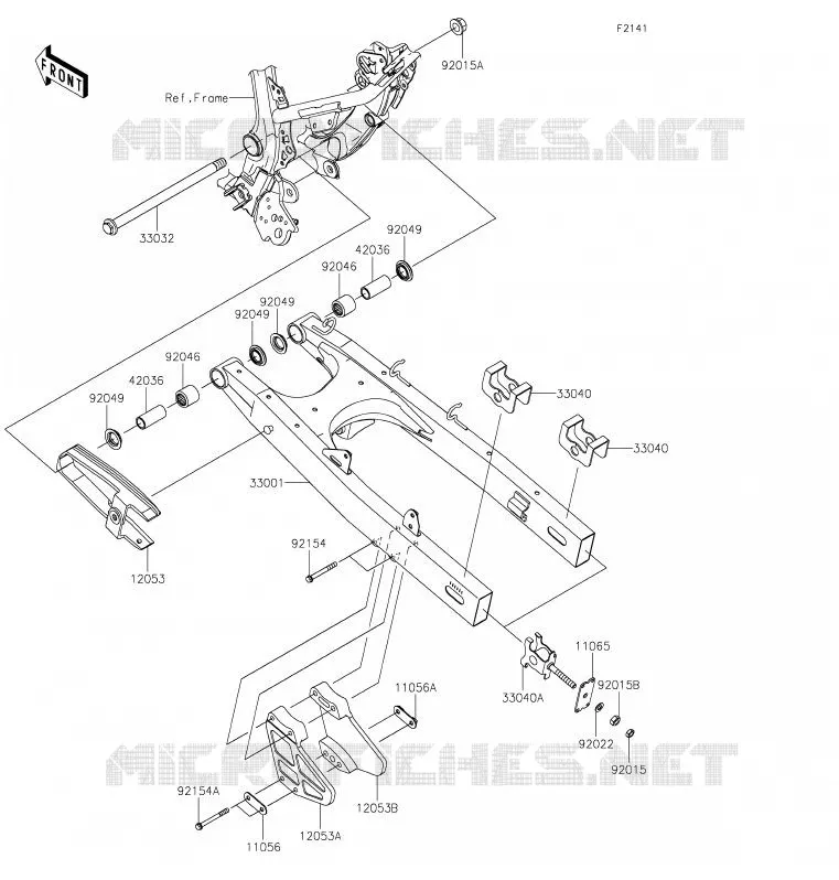 BRAS OSCILLANT Kawasaki MOTOS 230 2020 KLX230  KLX230BLF