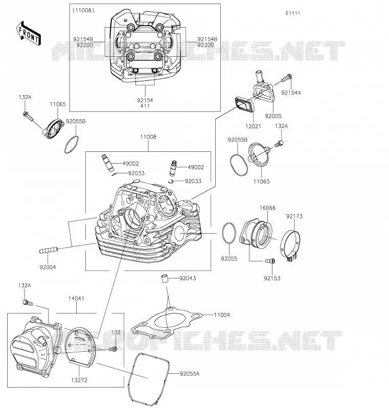 CULASSE Kawasaki MOTOS 230 2020 KLX230  KLX230BLF