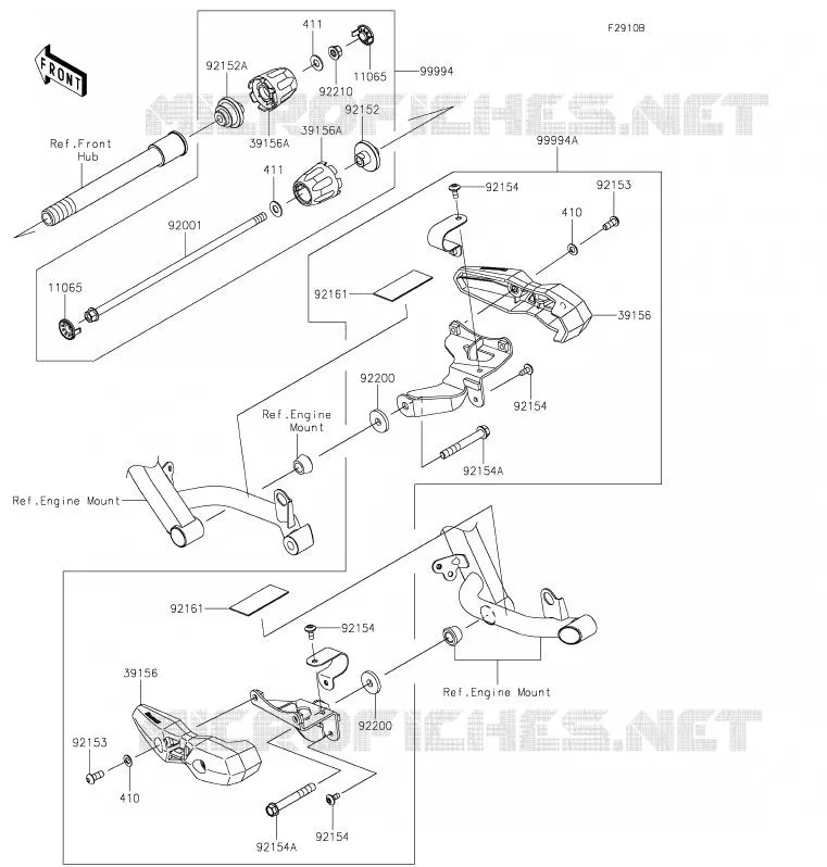 Accessory(Slider) Kawasaki MOTOS 1000 2020 VERSYS 1000  KLZ1000CLF