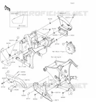 CACHE LAT&Eacute;RAL/GARDE CHAINE pour Kawasaki VULCAN 900 CLASSIC 2020