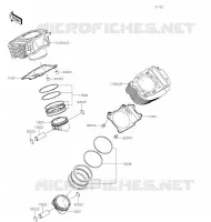 CYLINDRE/PISTON pour Kawasaki VULCAN 900 CLASSIC 2020