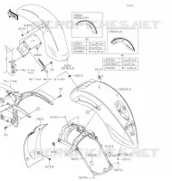 GARDE BOUE pour Kawasaki VULCAN 900 CLASSIC 2020