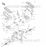 REPOSE PIED pour Kawasaki VULCAN 900 CLASSIC 2020