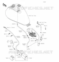 SYSTEME D'EVAPORATION CARBURANT(CA) pour Kawasaki VULCAN 900 CLASSIC 2020