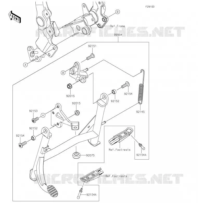 Accessory(Center Stand) Kawasaki MOTOS 900 2020 Z900RS  ZR900CLF